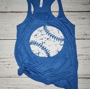 Distressed Baseball Bella Canvas Graphic Tank